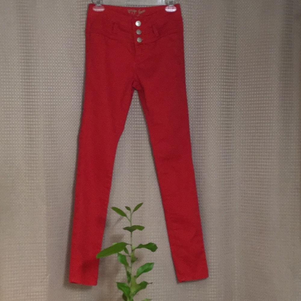 Red jeans